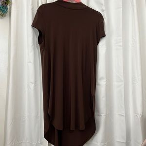 Brown turtle neck dress